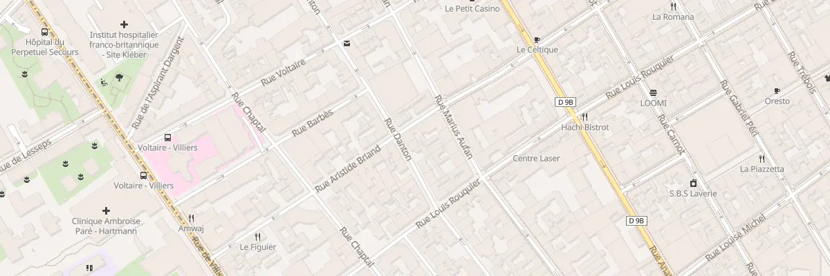 Plan du 30 Rue Aristide Briand à Levallois-Perret