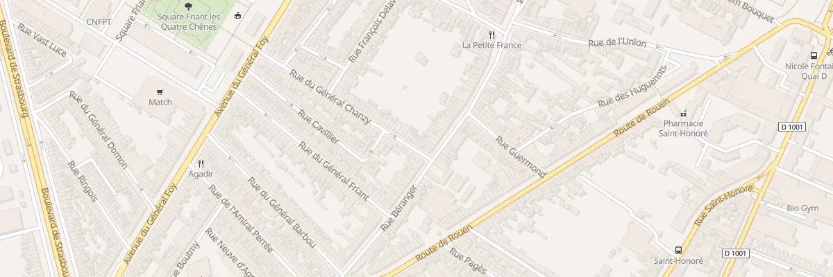 Plan du 8 Rue du Général Chanzy à Amiens