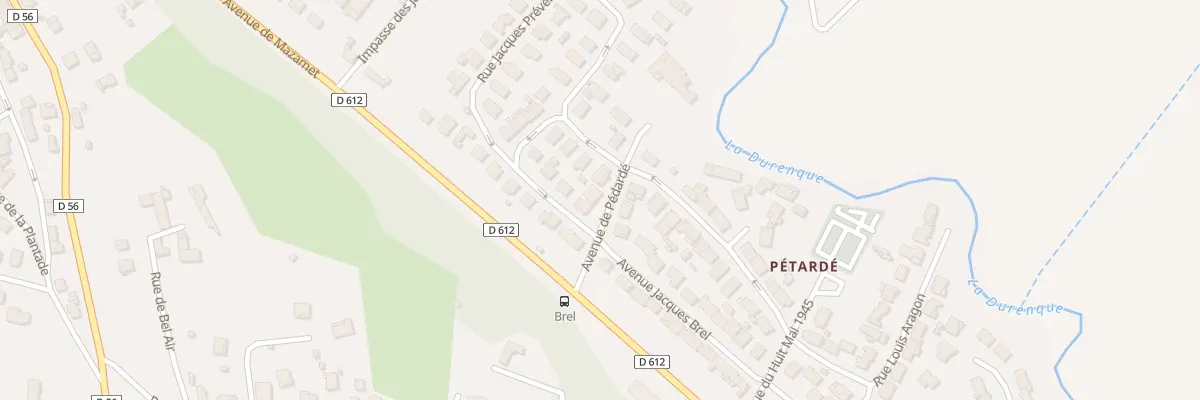 Plan du 1 Av de Pédardé à Lagarrigue