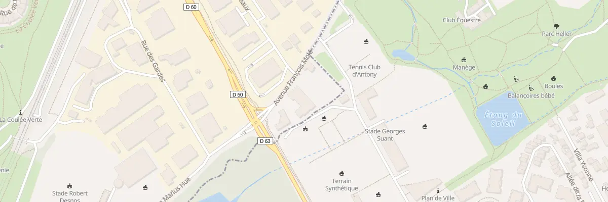 Plan du 6 Rue Marius Hue à Verrières-le-Buisson