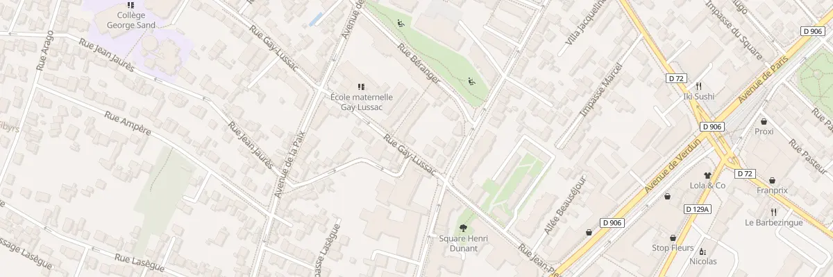 Plan du 10 Rue Gay Lussac à Châtillon