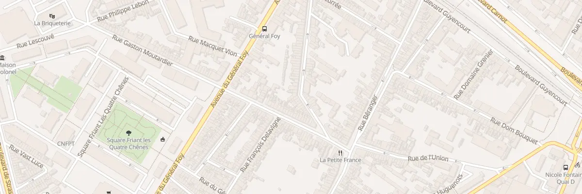 Plan du 96 Rue De Lannoy à Amiens