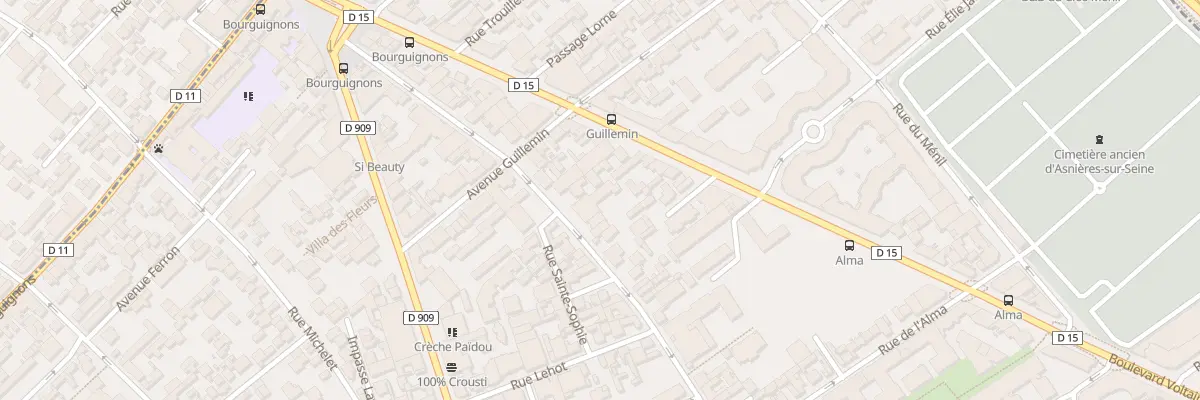 Plan du 98 Rue du R P Ch Gilbert à Asnières-sur-Seine