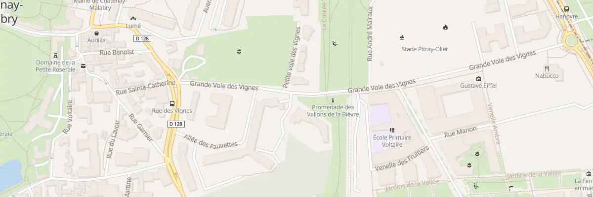 Plan du 7 Vc G Voie des Vignes à Châtenay-Malabry