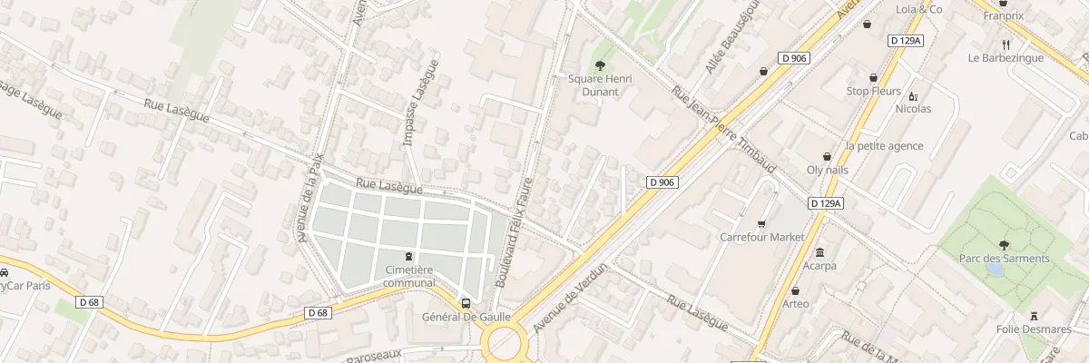 Plan du 81 Bd Félix Faure à Châtillon