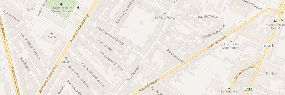 Plan du 180 Rue Béranger à Amiens