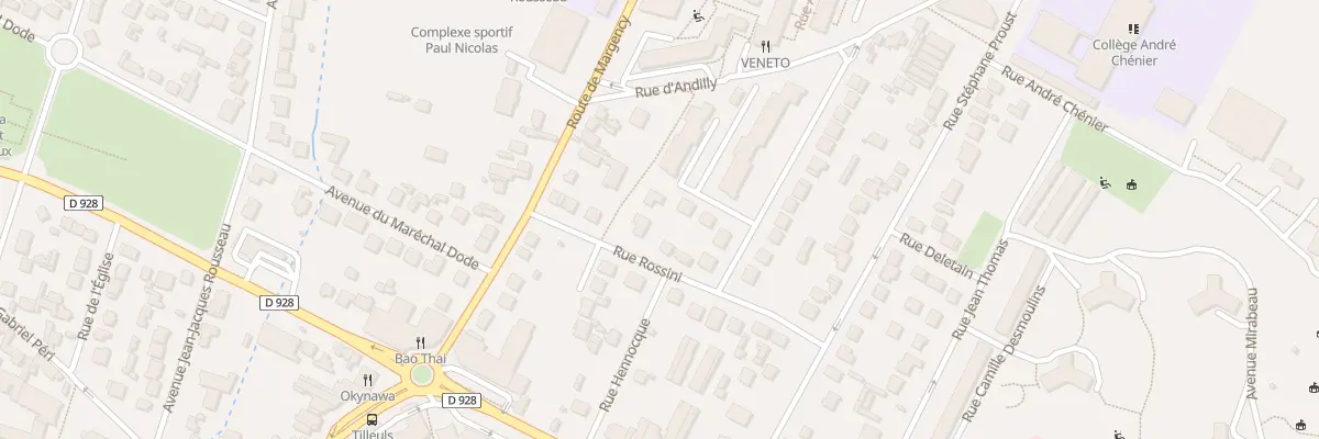 Plan du 9 Rue Rossini à Eaubonne