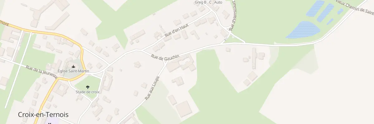 Plan du 261 Rue de Gauchin à Croix-en-Ternois