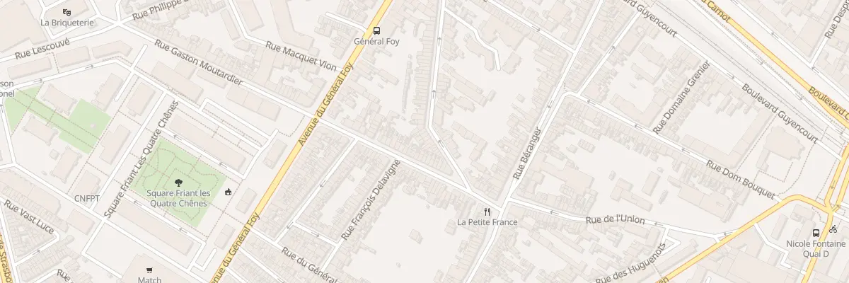 Plan du 102 Rue De Lannoy à Amiens