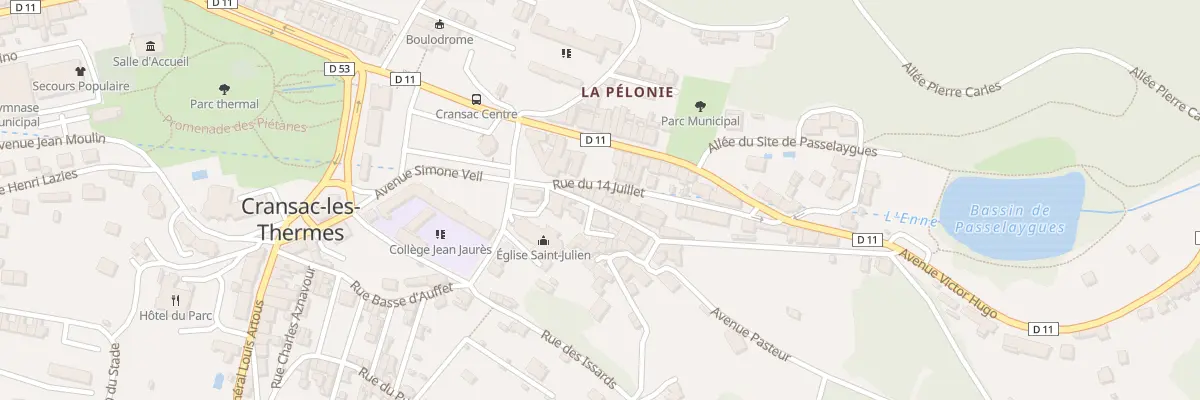 Plan du 43 Rue Pavee à Cransac-les-Thermes