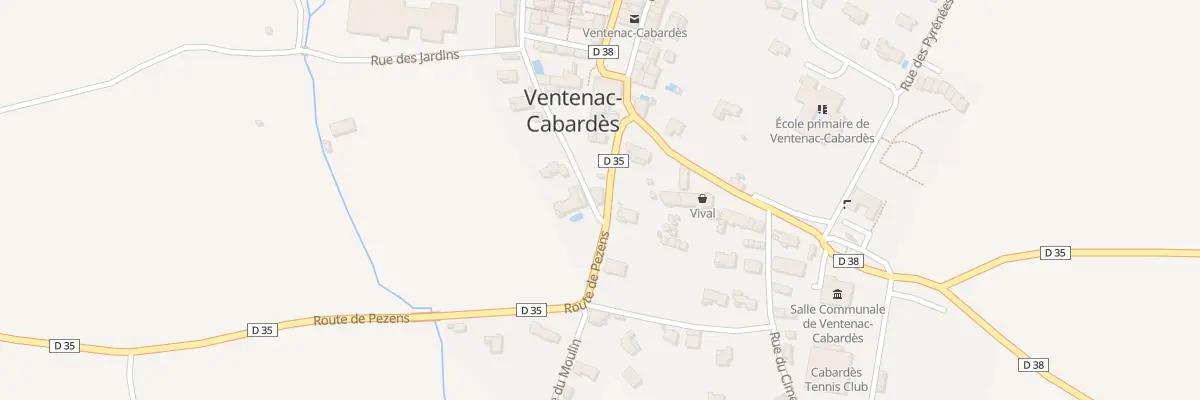 Plan du 4 Rte de Pezens à Ventenac-Cabardès