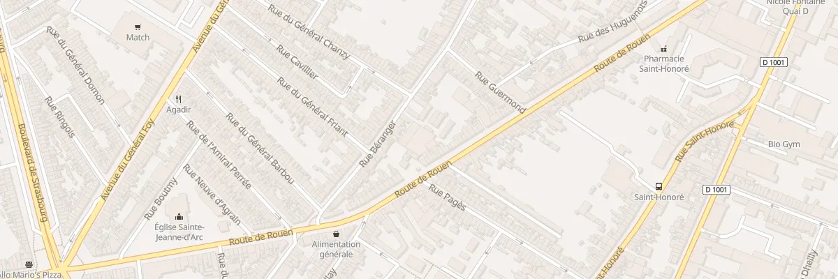 Plan du 154 Rue de Rouen à Amiens