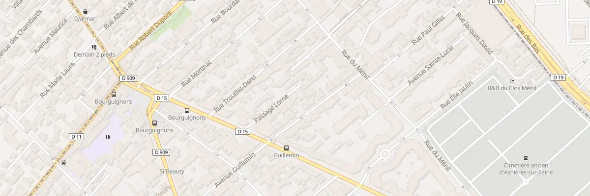 Plan du 10B Pas Lorne à Asnières-sur-Seine
