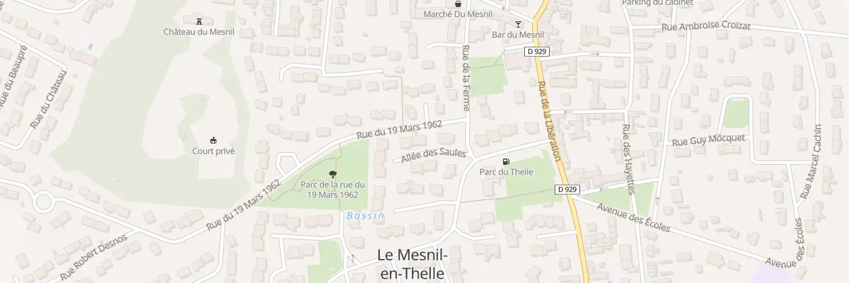 Plan du 4 All des Saules au Mesnil-en-Thelle