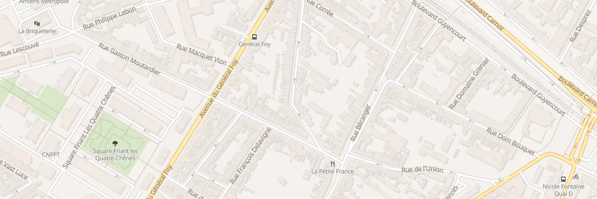 Plan du 97A Rue De Lannoy à Amiens