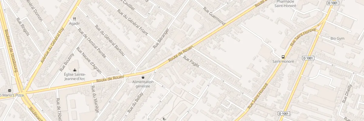 Plan du 2 Rue Pagès à Amiens