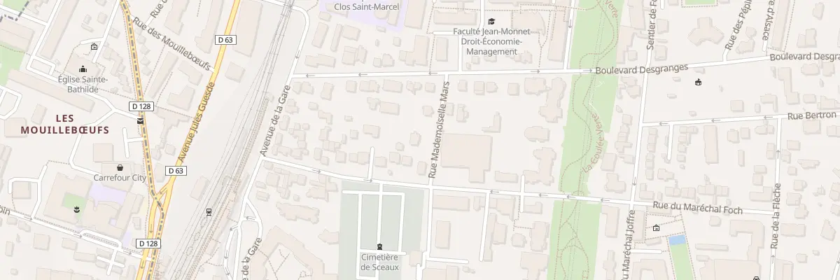 Plan du 4 Rue Mademoiselle Mars à Sceaux