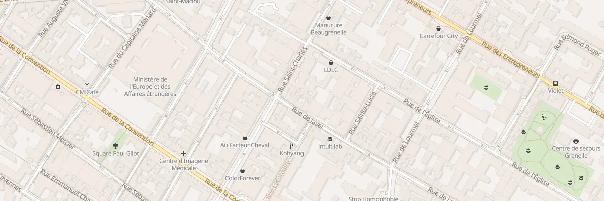 Plan du 77 Rue de Javel à Paris 15e Arrondissement