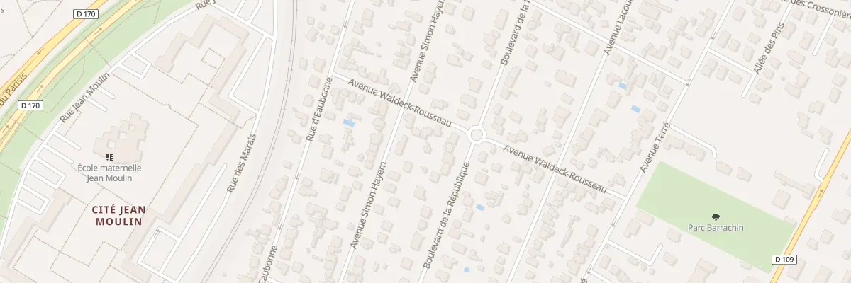 Plan du 17 Av Waldeck Rousseau à Saint-Gratien