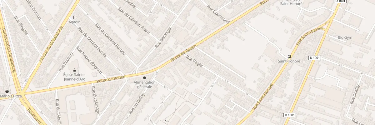 Plan du 6 Rue Pagès à Amiens