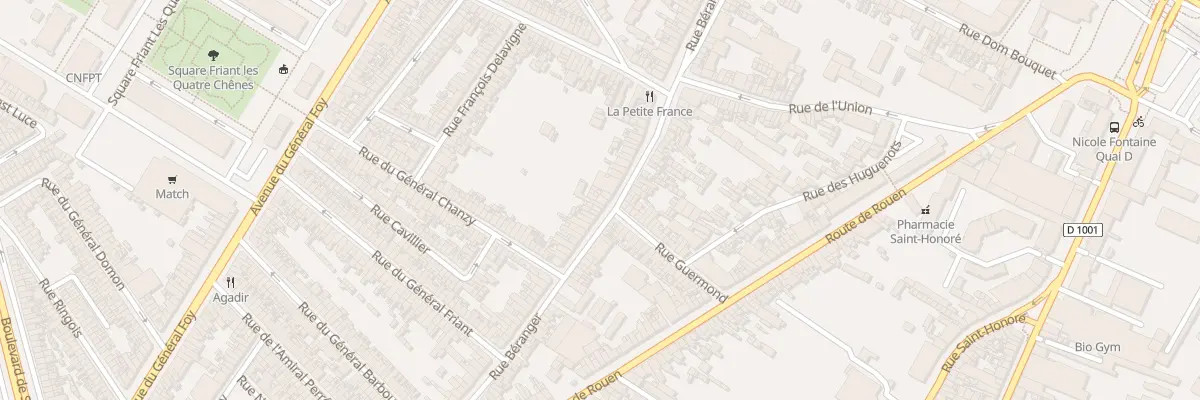 Plan du 160 Rue Béranger à Amiens