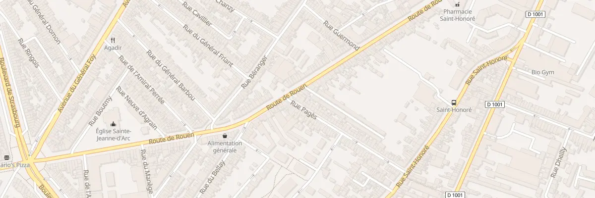 Plan du 1 Rue Pagès à Amiens