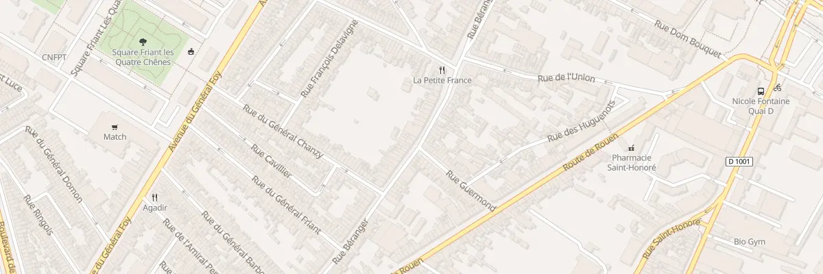 Plan du 158 Rue Béranger à Amiens