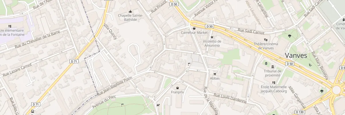 Plan du 9 Rue de l’Eglise à Vanves