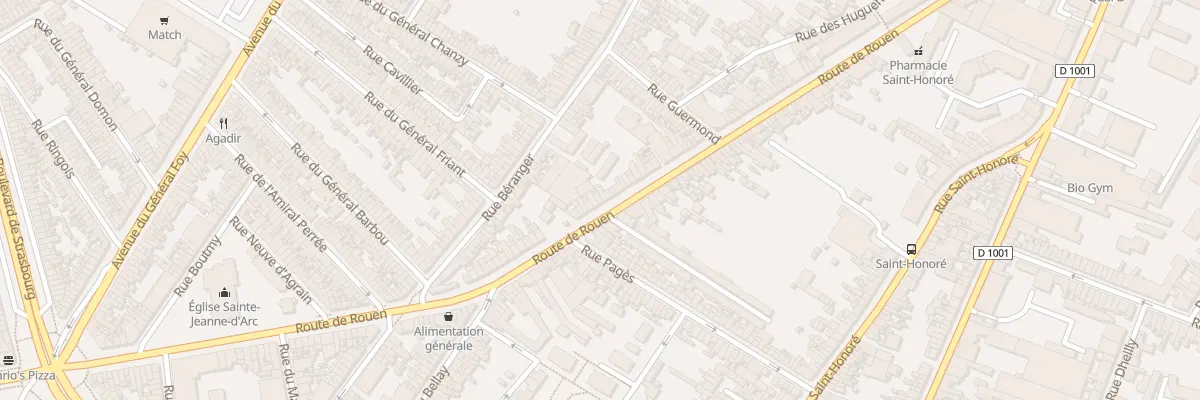 Plan du 156 Rue de Rouen à Amiens