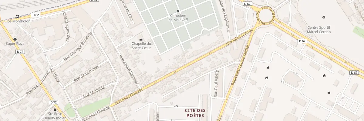 Plan du 43 Rue Jules Guesde à Malakoff