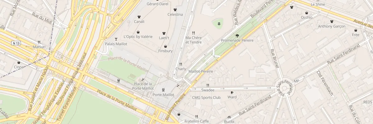Plan du 232 Bd Pereire à Paris 17e Arrondissement