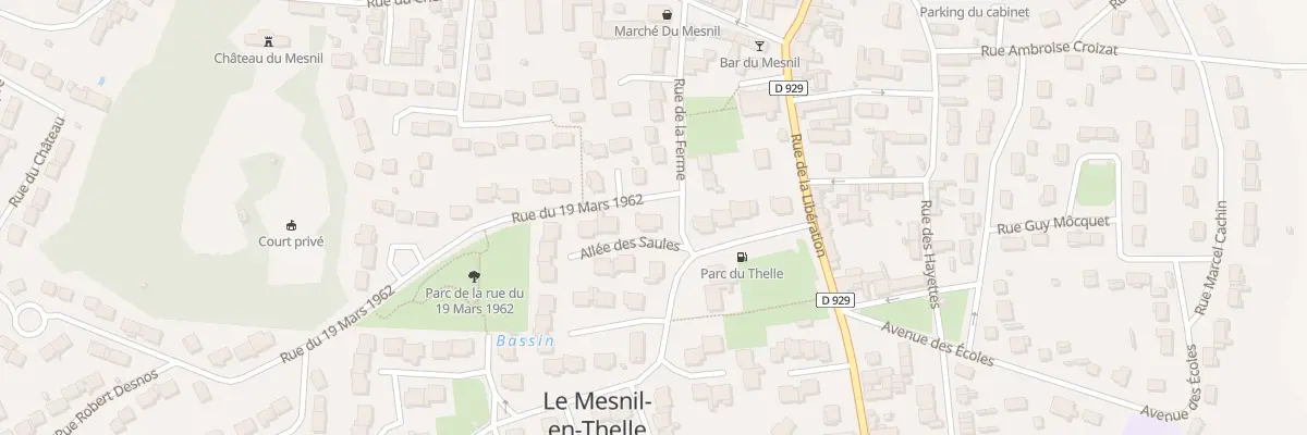 Plan du 2 All des Saules au Mesnil-en-Thelle