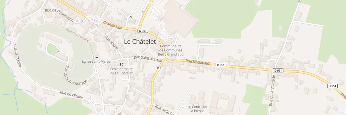 Plan du 1 Rue Nationale au Châtelet