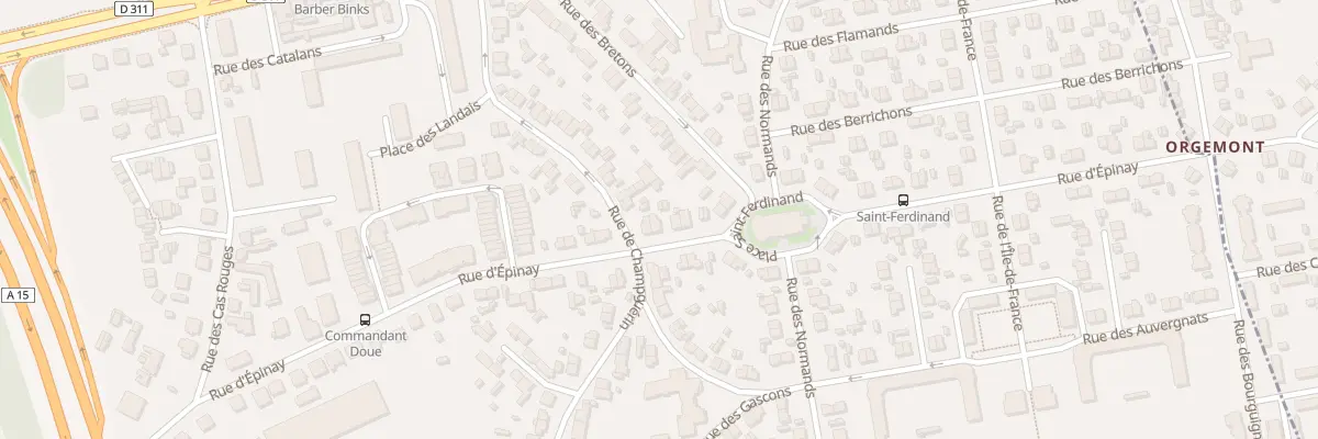 Plan du 293 Rue d’Epinay à Argenteuil