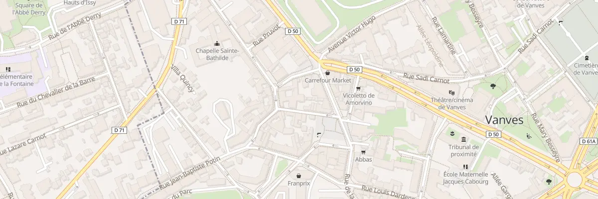 Plan du 6 Rue de l’Eglise à Vanves