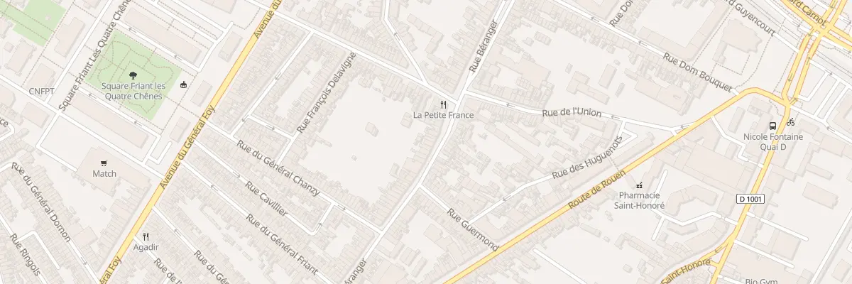 Plan du 140 Rue Béranger à Amiens