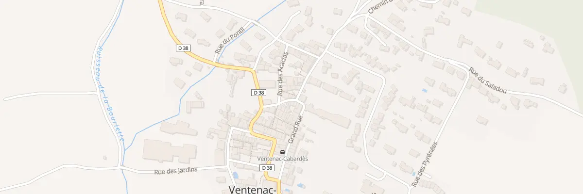 Plan du 2 Rue de la Bergerie à Ventenac-Cabardès