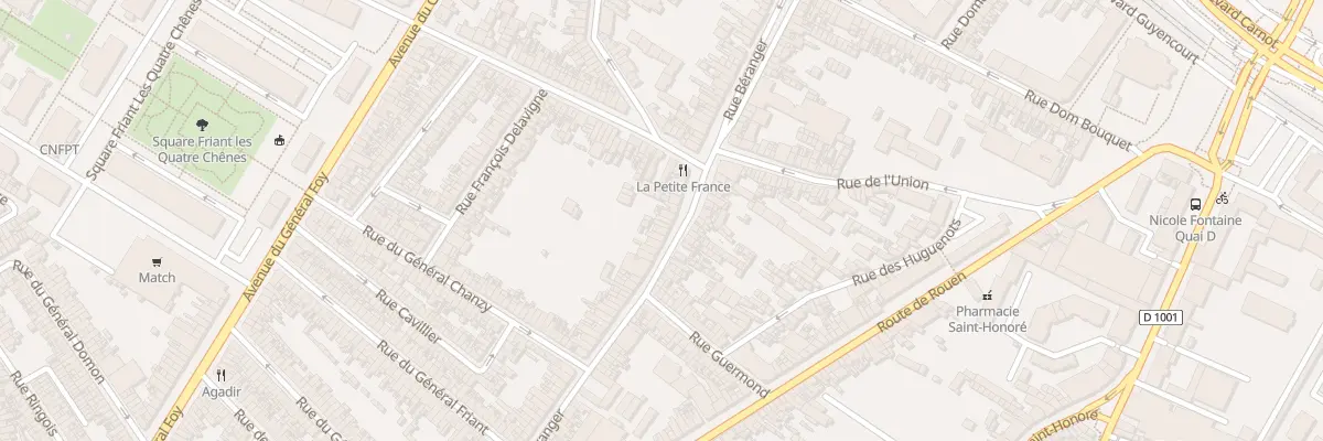 Plan du 136 Rue Béranger à Amiens