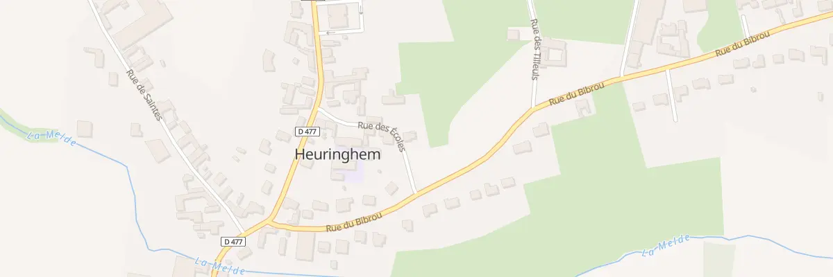 Plan du 95 Rue des Ecoles à Heuringhem