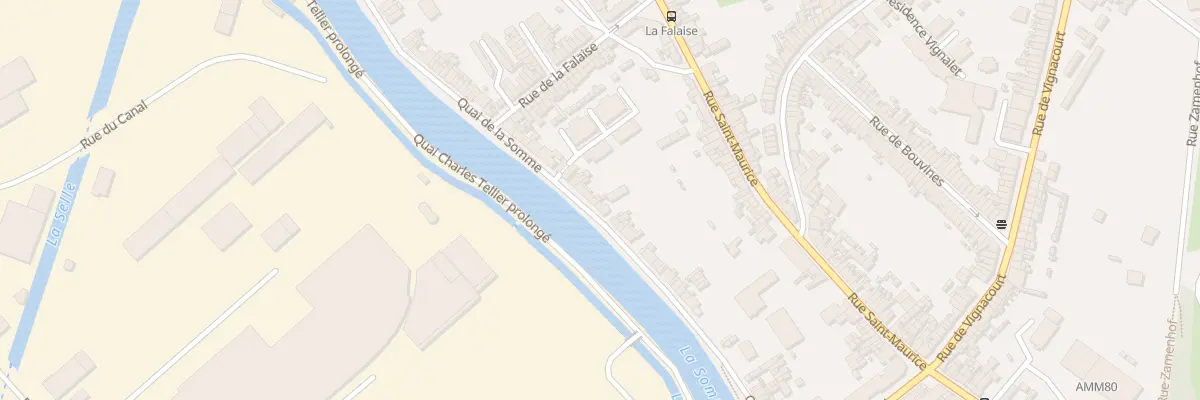 Plan du 282 Vc Quai de la Somme à Amiens