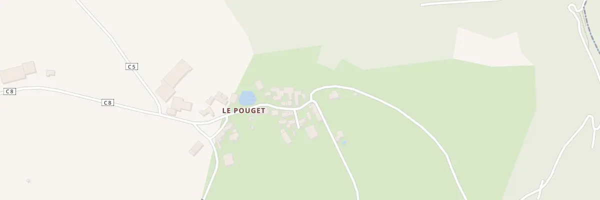 Plan du 5110 Le Pouget Joube à Pradinas