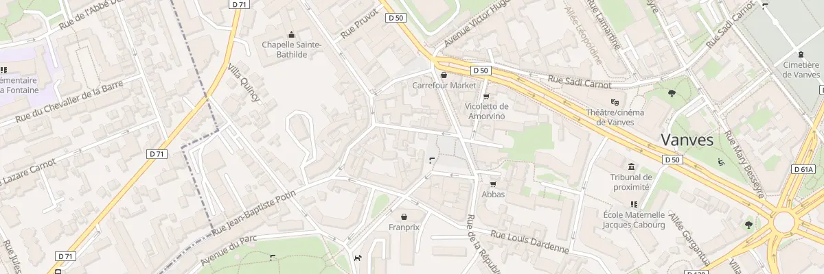 Plan du 5 Rue de l’Eglise à Vanves