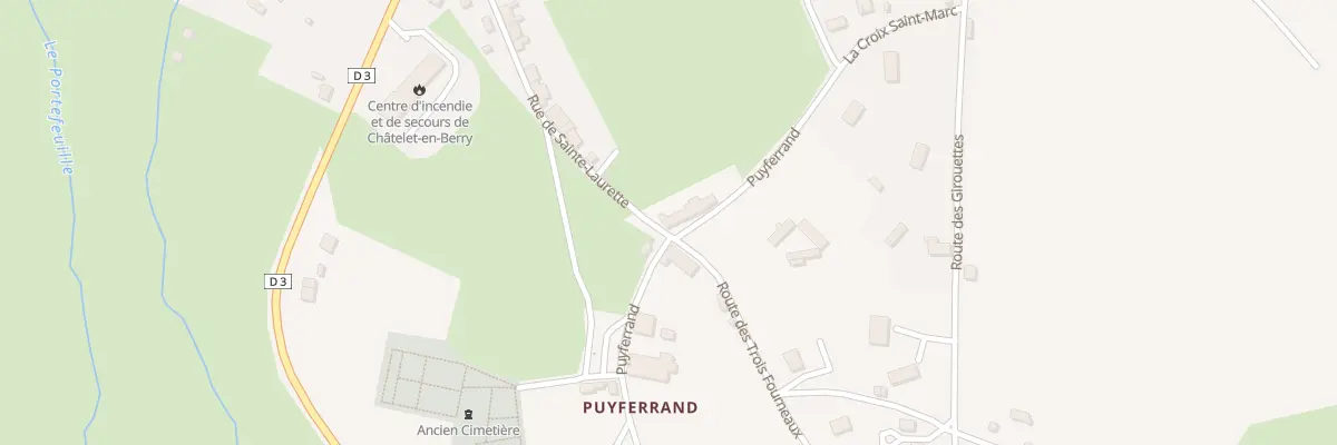 Plan du 4 Puyferrand au Châtelet