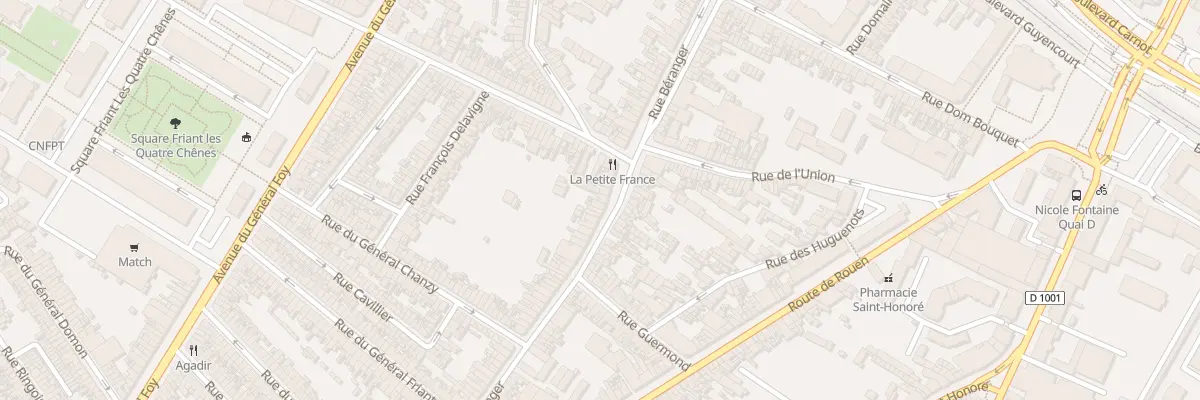 Plan du 132 Rue Béranger à Amiens