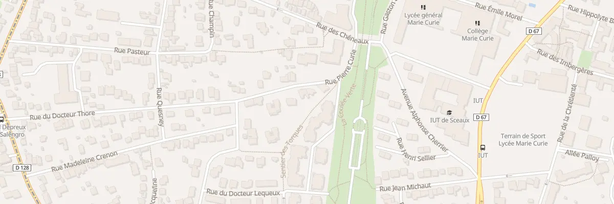 Plan du 13 Rue Pierre Curie à Sceaux