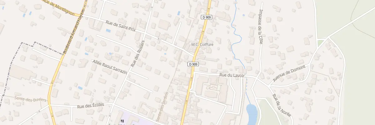 Plan du 83 Rue de Paris à Montlignon