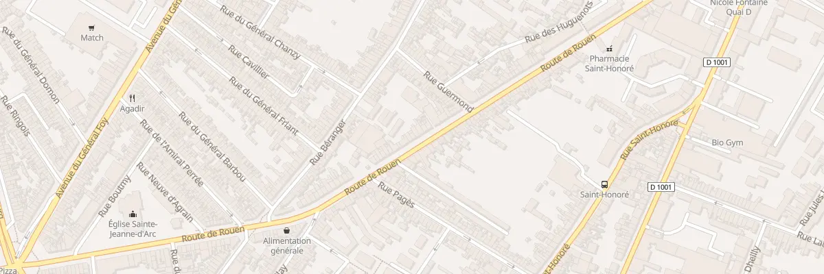 Plan du 142 Rue de Rouen à Amiens