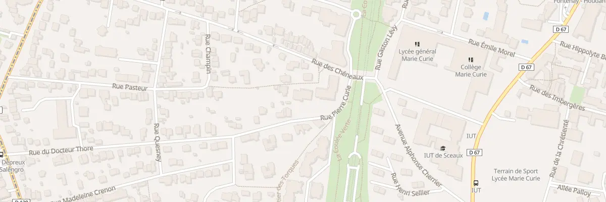 Plan du 12 Rue Pierre Curie à Sceaux