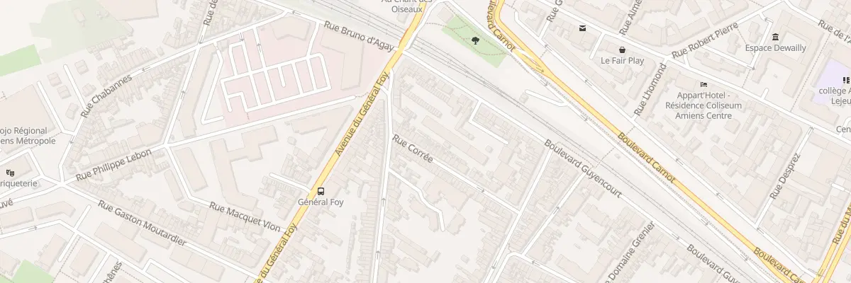 Plan du 54 Rue Corrée à Amiens