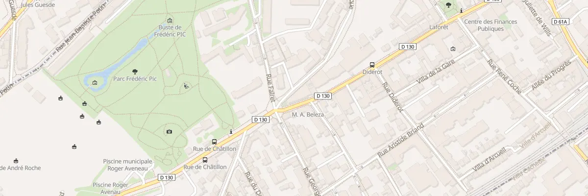 Plan du 1 Rue Raymond Marcheron à Vanves